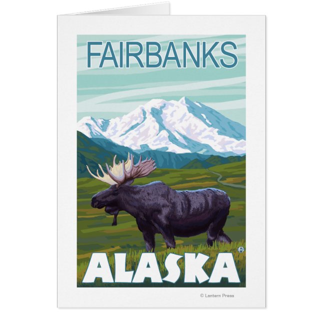 Moose Scene - Fairbanks, Alaska (Front)