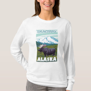 Moose Scene - Skagway, Alaska T-Shirt