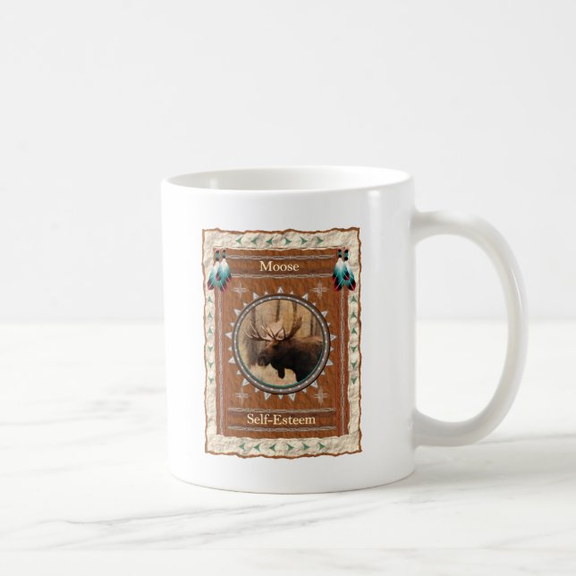 Moose Self-Esteem Energy Coffee Mug (Right)