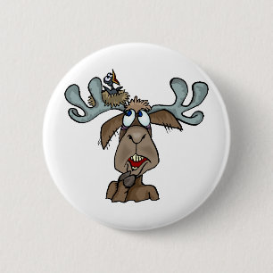 Moose Shirts and Gifts 65 6 Cm Round Badge