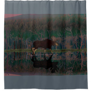 Moose Shower Curtain