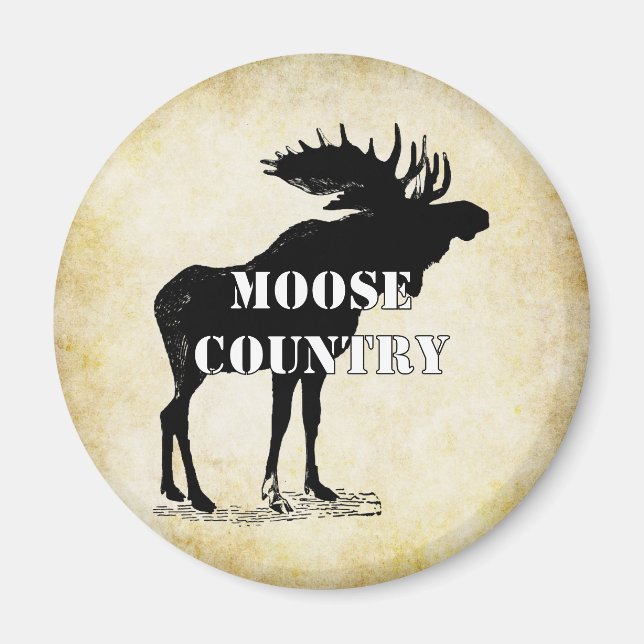 Moose Silhouette Magnet (Front)