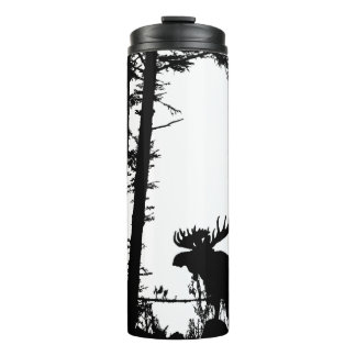 Moose Silhouette Thermal Tumbler