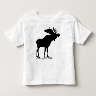 Moose Silhouette Toddler T-Shirt