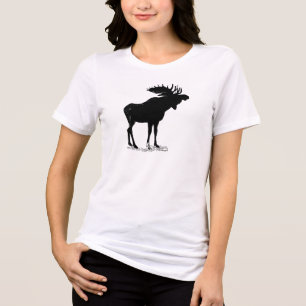 Moose Silhouette Tri-Blend Shirt