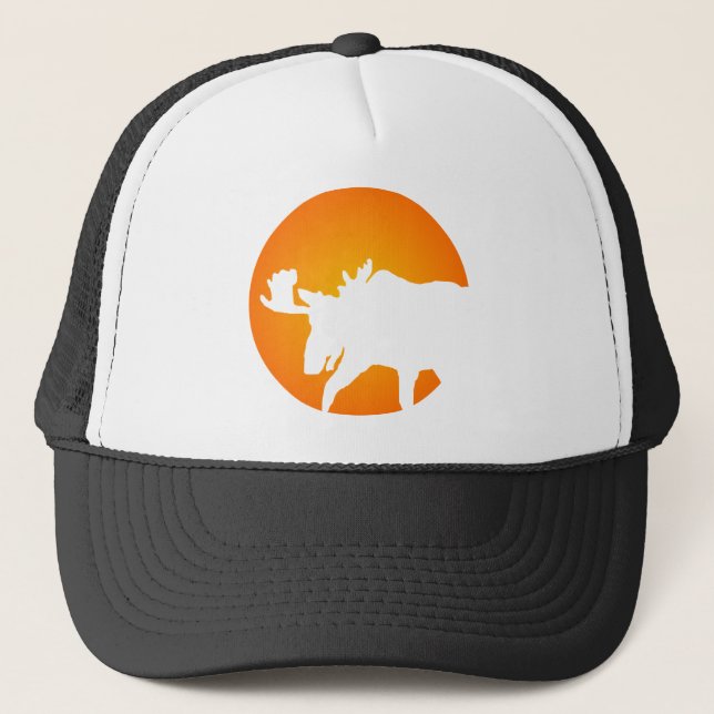 Moose Silhouette Trucker Hat (Front)