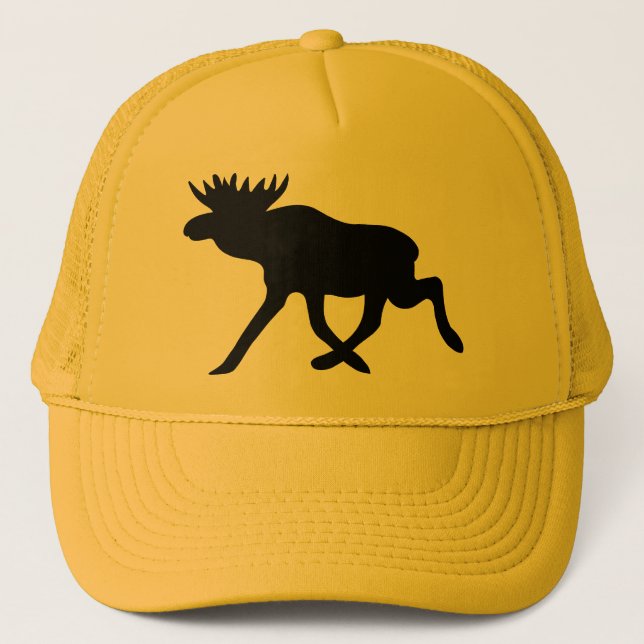 Moose Silhouette Trucker Hat (Front)
