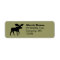 Moose Silhouette Wildlife Return Address Labels