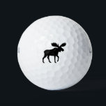 Moose Silhouette | Wildlife Wild Animal Golf Balls<br><div class="desc">Easily identify your ball on the golf course with this original moose silhouette golf ball. Makes a great gift for the golfer in your life who loves wildlife and the great outdoors.</div>
