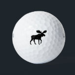 Moose Silhouette | Wildlife Wild Animal Golf Balls<br><div class="desc">Easily identify your ball on the golf course with this original moose silhouette golf ball. Makes a great gift for the golfer in your life who loves wildlife and the great outdoors.</div>