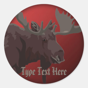 Moose Stickers Custom Canada Moose Stickers