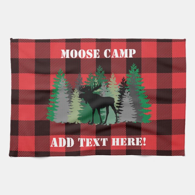 Moose Tea Towel (Horizontal)
