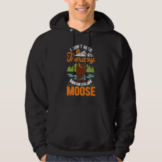 Moose Therapy Moose Antler Scandinavia Moose Hoodie