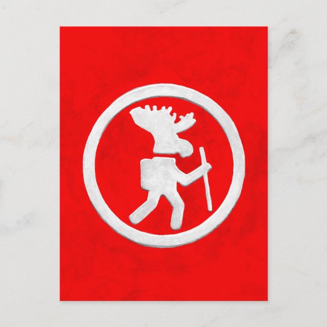 Moose Trail Marker Postcard (Front)