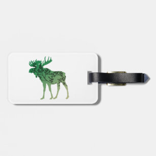 Moose Tree Luggage Tag