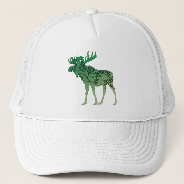 Moose Tree Trucker Hat (Front)