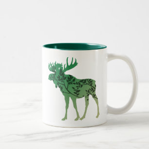 Moose Tree Two-Tone Coffee Mug