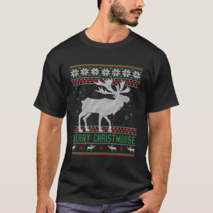 Moose Ugly Christmas T-Shirt