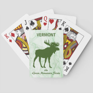 Moose, Vermont the Green Mountain State Playing Cards