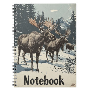 Moose vintage  notebook