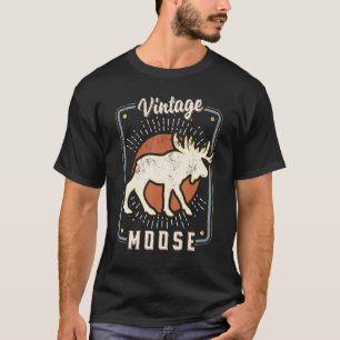 Moose Vintage Retro Classic Animal Love T-Shirt