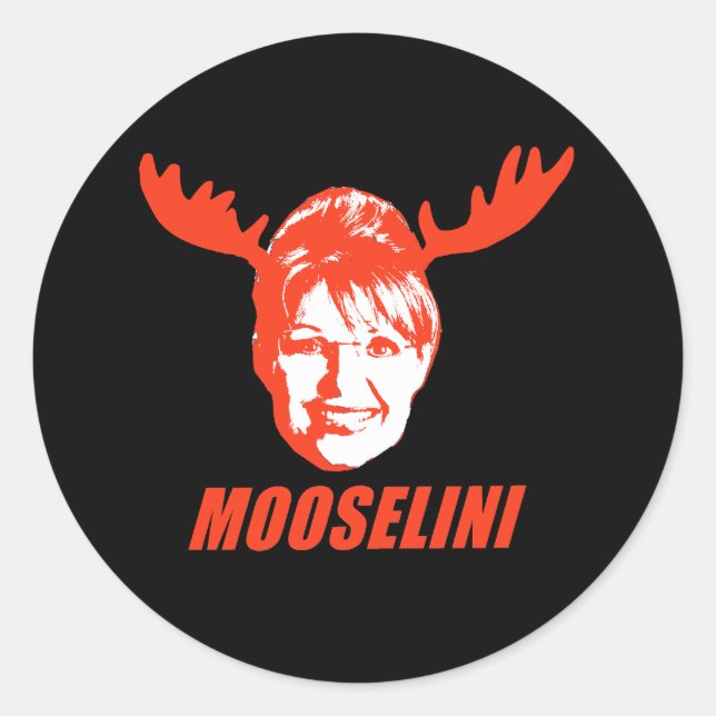 Mooselini T-shirts and Gifts Classic Round Sticker (Front)