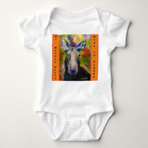 Moosey and Baby Bruin made in Alaska Baby Bodysuit