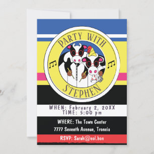 Moosician Invitation Birthday Party