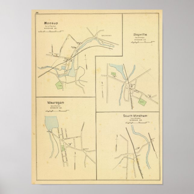 Moosup, Dayville, Wauregan, S Windham Poster (Front)