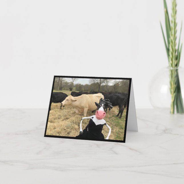 Mootilda says "HAY!" Card (Front)