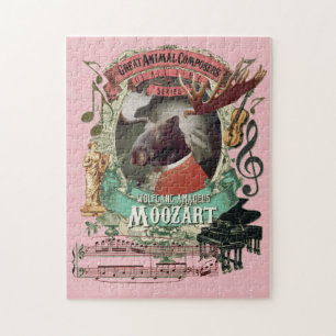 Moozart Great Animal Composer Mozart Parody Jigsaw Puzzle