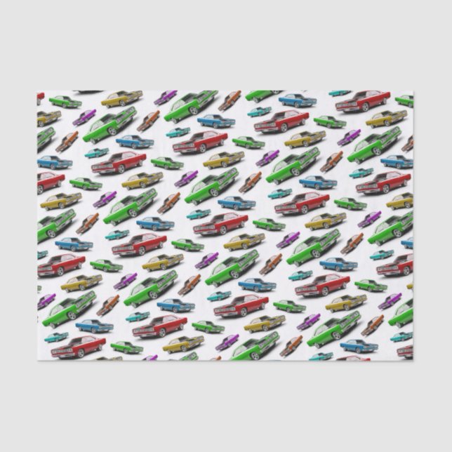 Mopar 1969 Plymouth Road Runner Classic Muscle Car Tissue Paper (Front)
