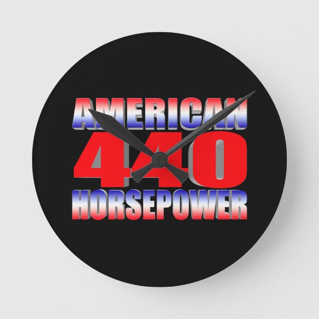 Mopar 440 Dodge Round Clock (Front)