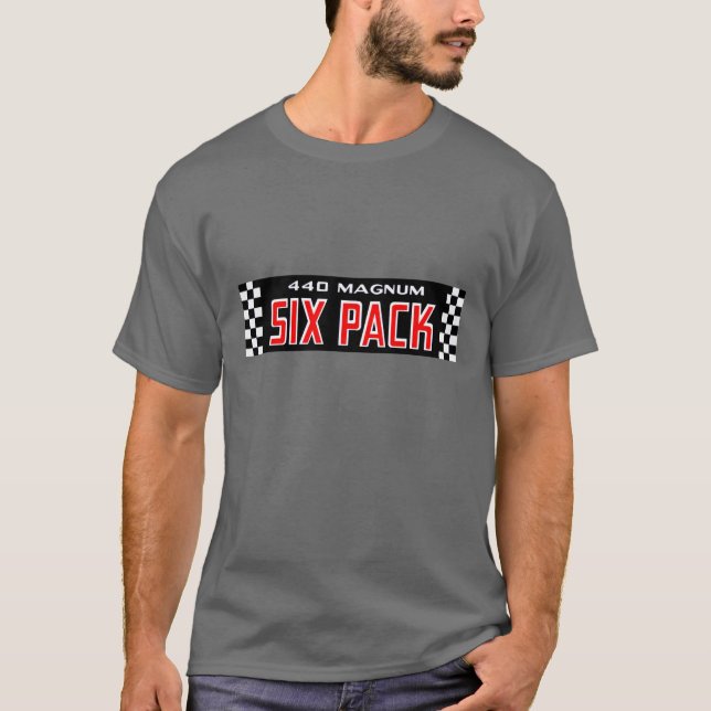 Mopar - 440 Magnum Six Pack Engine  T-Shirt (Front)