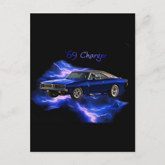 Mopar:  '69 Dodge Charger Postcard (Front)