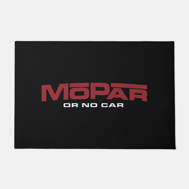 Mopar Or No Car Doormat (Front)