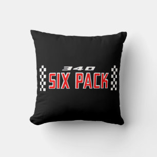 Mopar - Six Pack 6bbl Throw Pillow