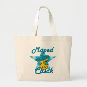 Moped Chick #7 Large Tote Bag