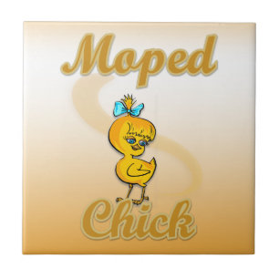 Moped Chick Tile