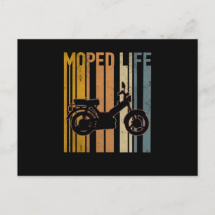 Moped Life Mofa Two Wheel Motor Postcard