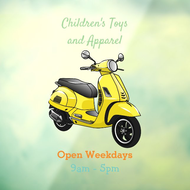 Moped motorcycle cartoon illustration (Sheet 3)