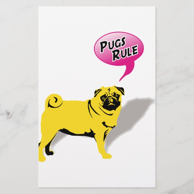 Mops Fidel Stationery (Front)