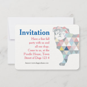 Mops Invitations