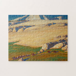 Moraine and meadow, Sierra Nevada, California Jigsaw Puzzle
