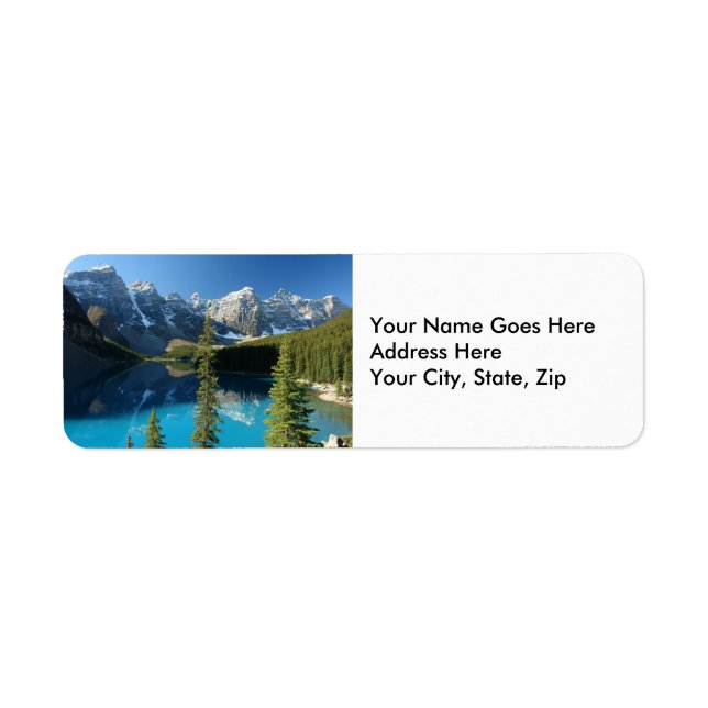 Moraine Lake 3 Return Address Label (Front)
