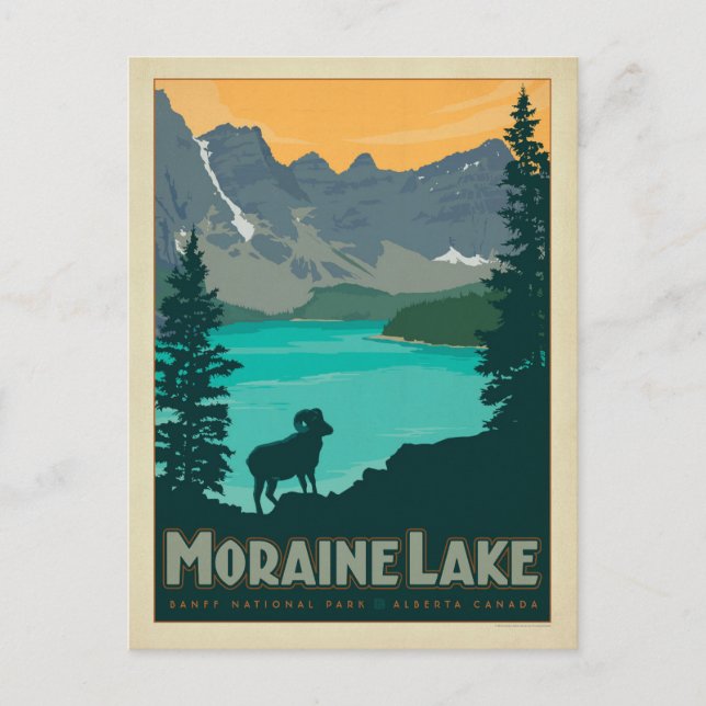 Moraine Lake, Alberta Canada Postcard (Front)