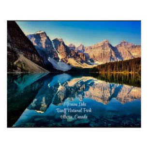 Moraine Lake, Alberta, Canada scenic Poster