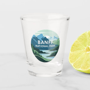 Moraine Lake at Banff National Park Canada Travel Shot Glass