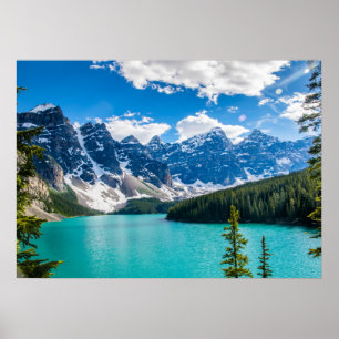 Moraine Lake, Banff National Park Poster