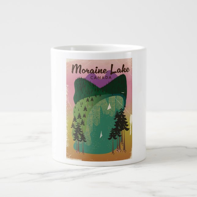 Moraine lake Canada Large Coffee Mug (Front)